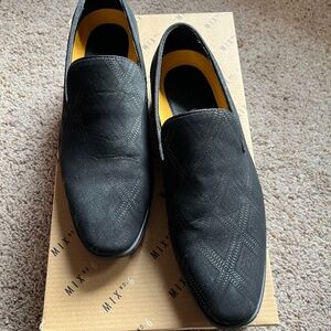 Men's Mix No 6 Black Velour Dress Shoes Sz 7.5
